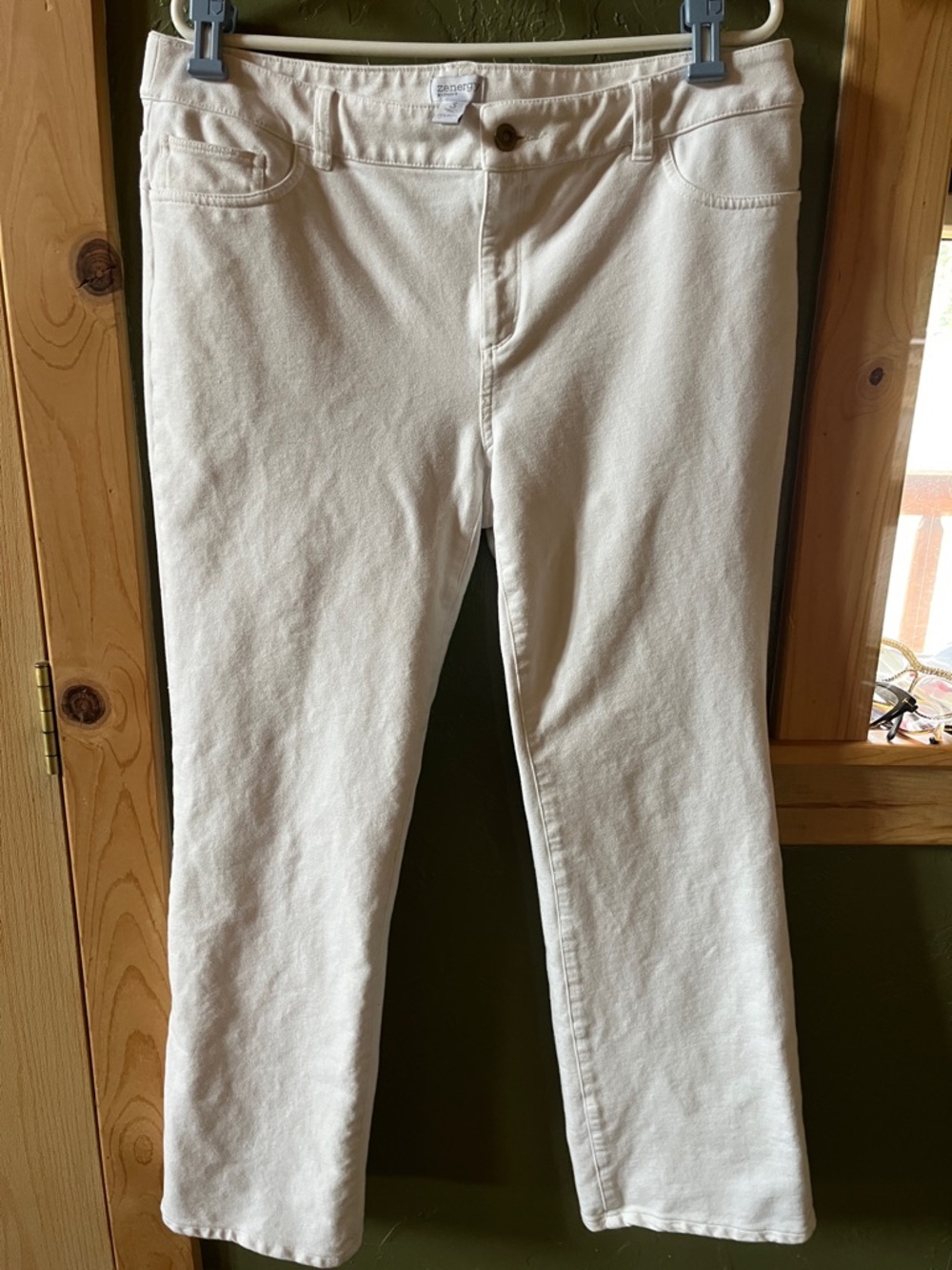 Chico's white Straight-Leg Women’s Jeans